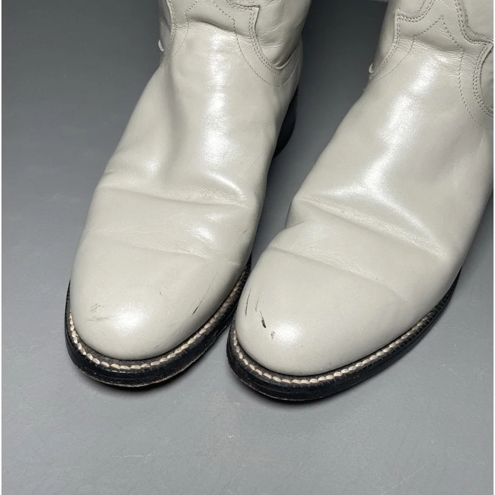 Vintage Tony Lama Women's Leather Roper Cowgirl Boots Size 7B